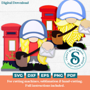 Postal Worker Gnome SVGs (UK Version)