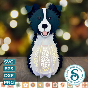 Border Collie Lantern