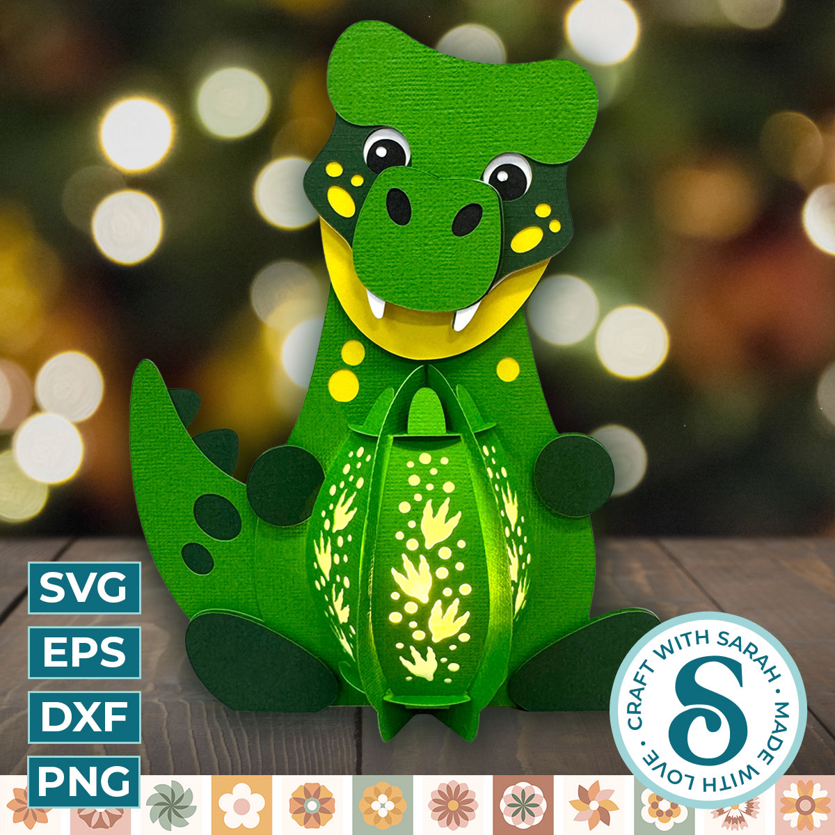 T Rex Dinosaur Lantern