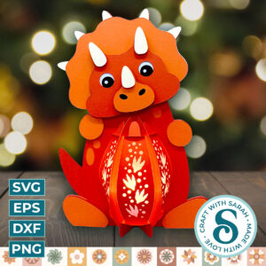 Triceratops Dinosaur Lantern