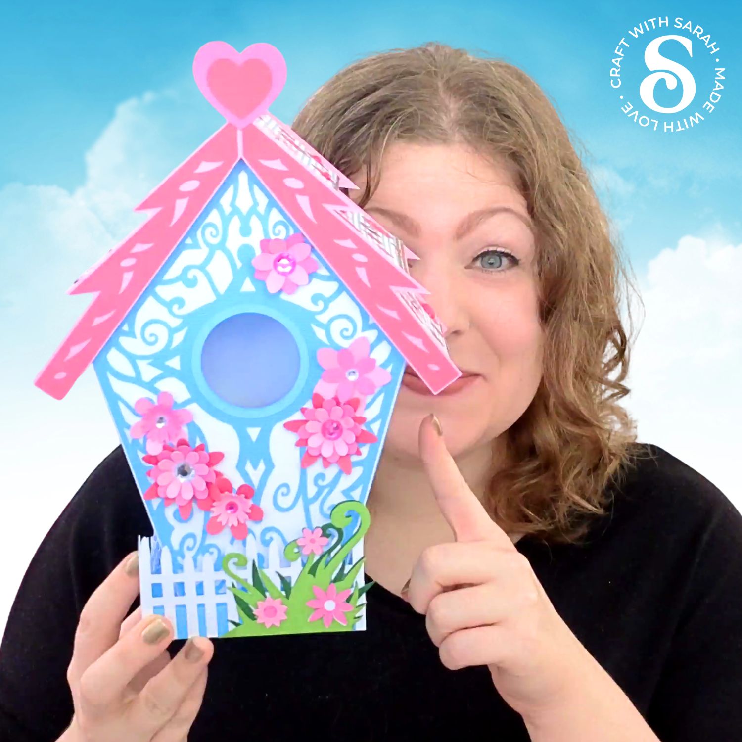 Spring Craft Countdown Day 03 - 3D Birdhouse by Craft with Sarah