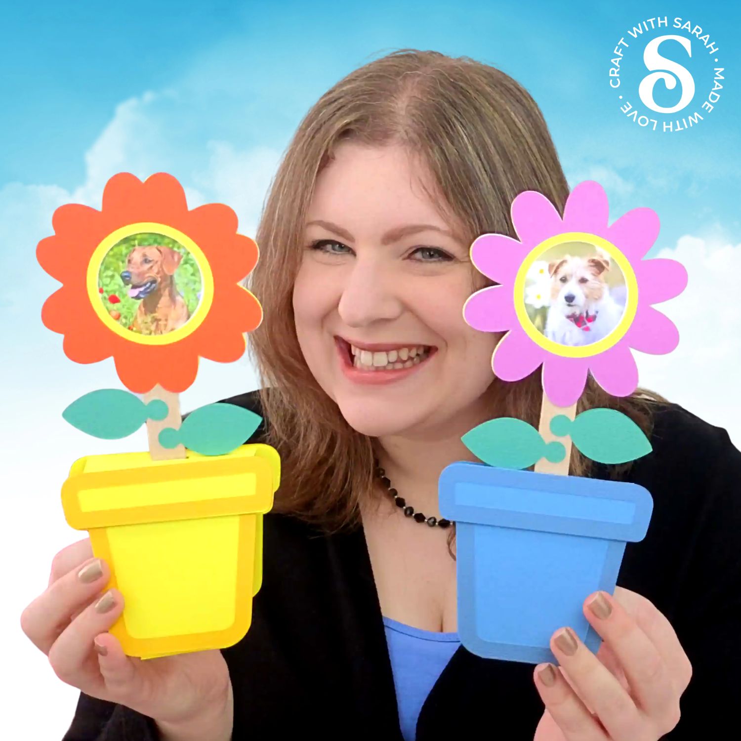 Spring Craft Countdown Day 04 - Flower Pot Photo Frames