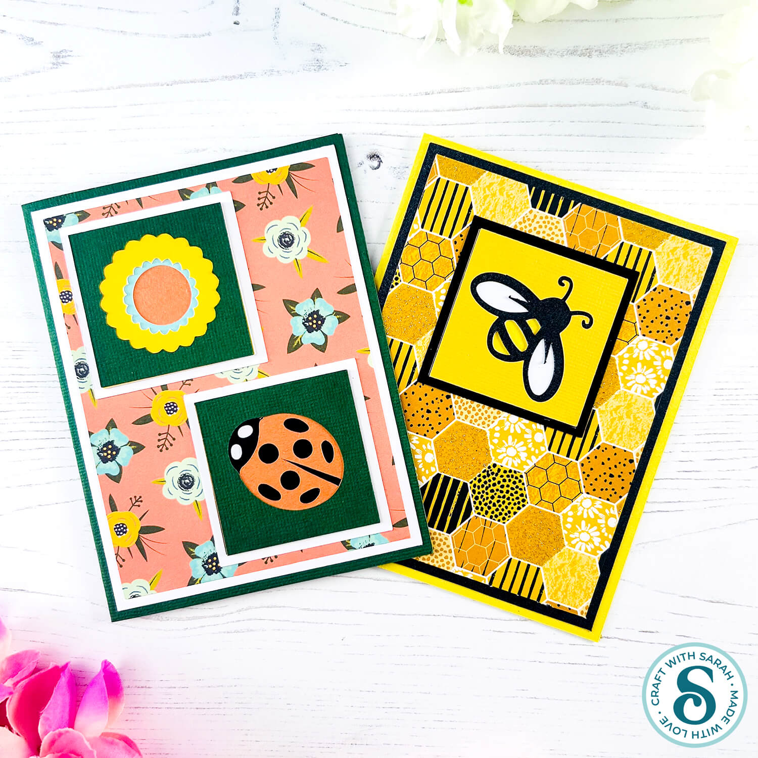 A2 card designs for Spring by Craft with Sarah