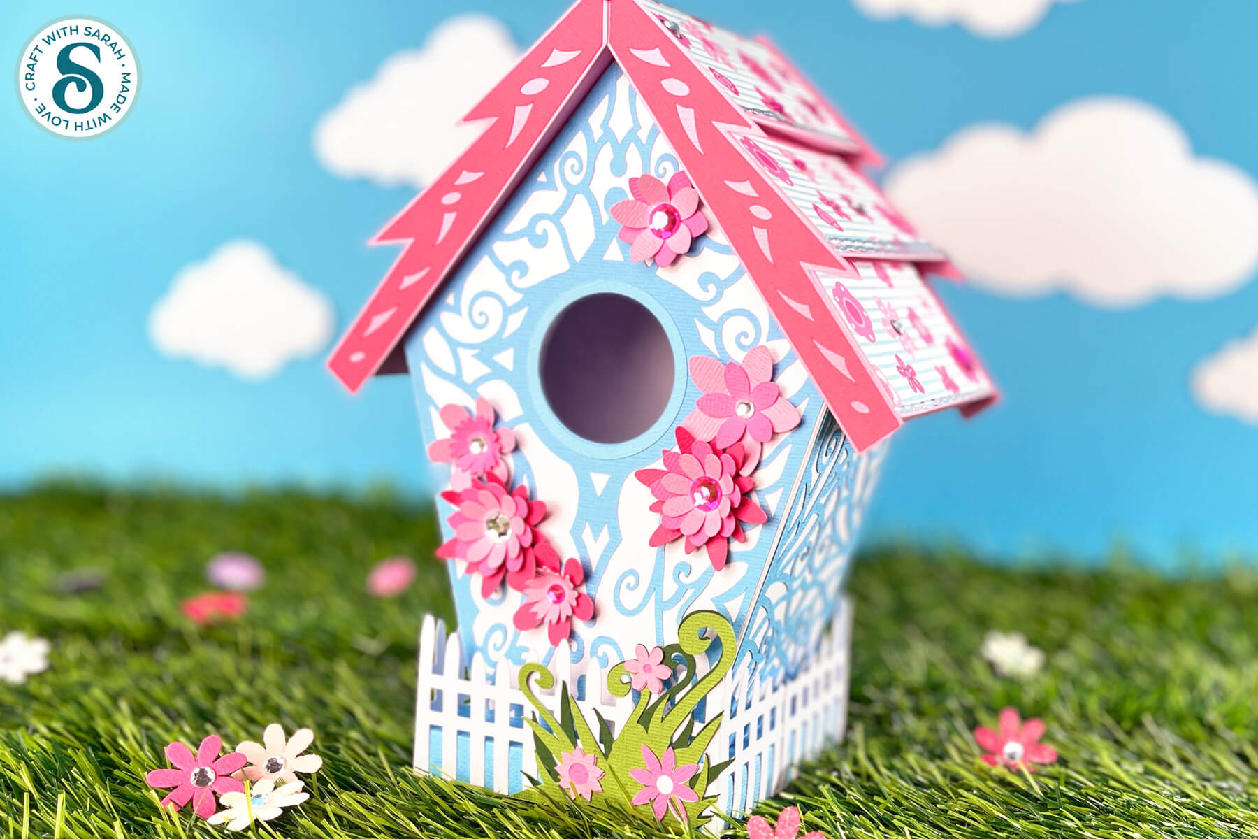Birdhouse craft for spring by Craft with Sarah