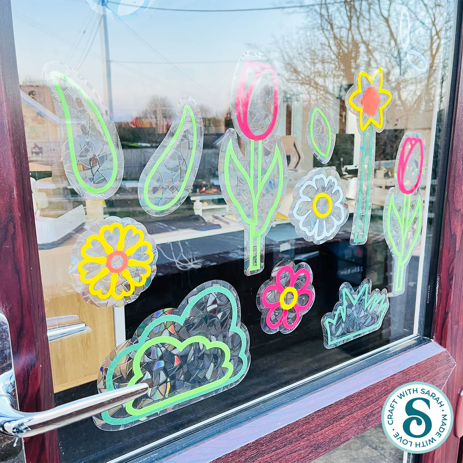 How to make Cricut suncatchers by Craft with Sarah