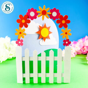 Floral arch card by Craft with Sarah