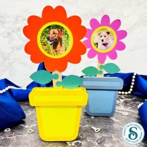 Easy flower pot craft project to make with a Cricut