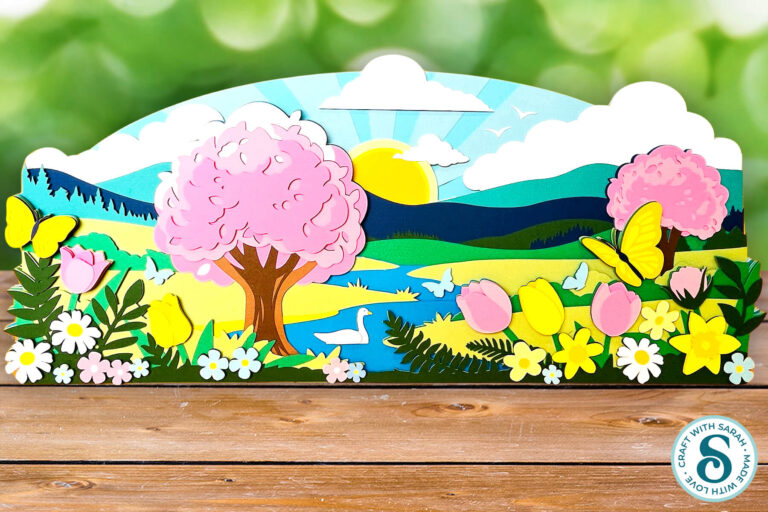 Spring Landscape Giant Sign 🦋 Spring CC 2026 - Craft with Sarah