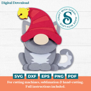 Cat Gnome SVG (Family Series)