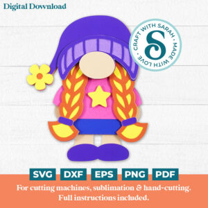 Girl Gnome SVG (Family Series)