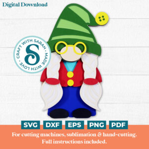 Grandma Gnome SVG (Family Series)