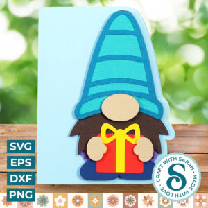 Birthday Gnome Side Edge Card (Male)