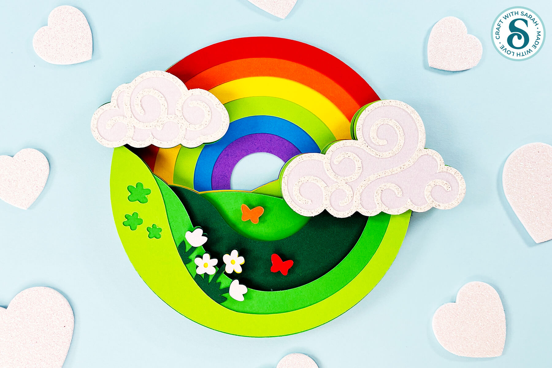 Rainbow SVG for Spring by Craft with Sarah