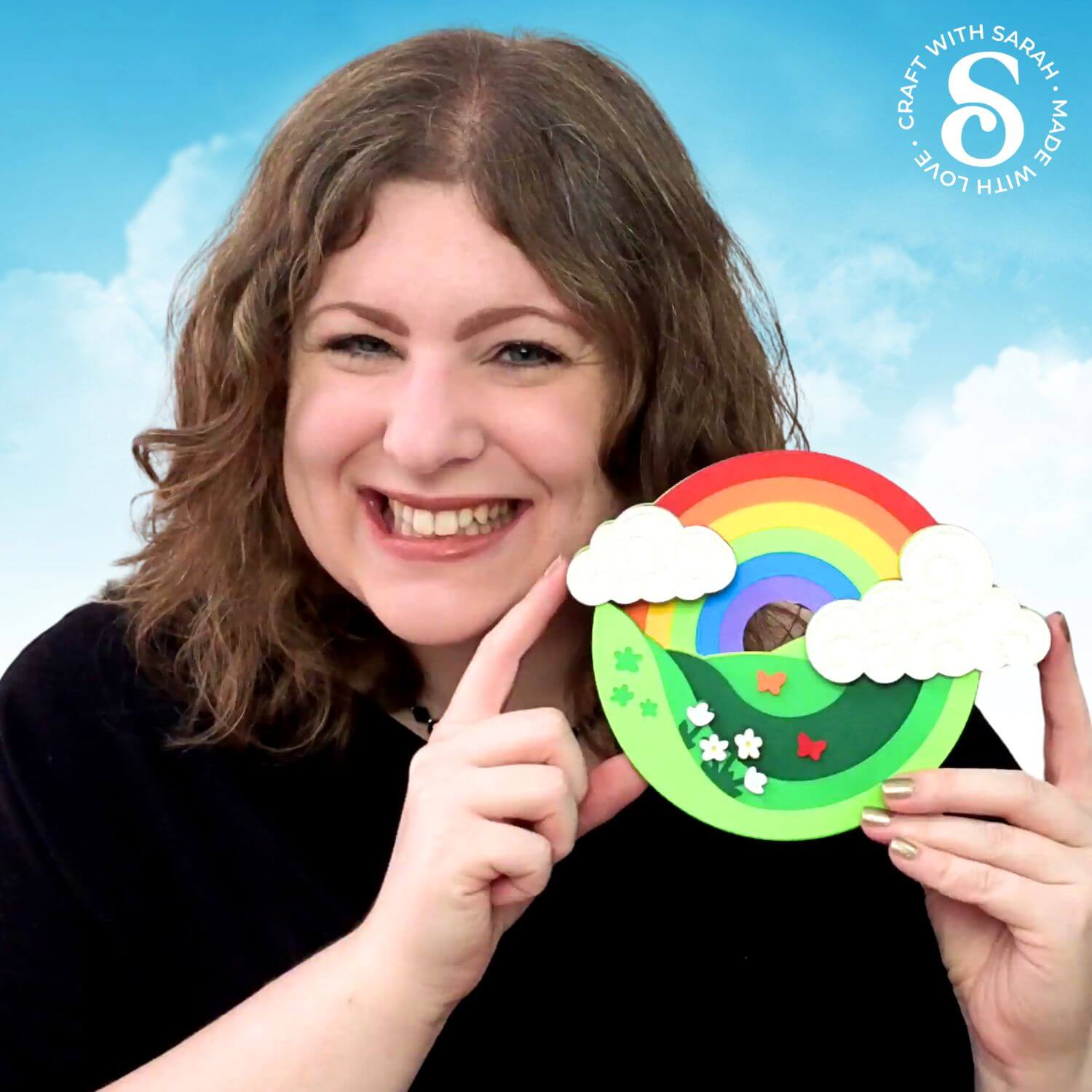 Spring Craft Countdown Day 02 - Rainbow Fields Layered Design