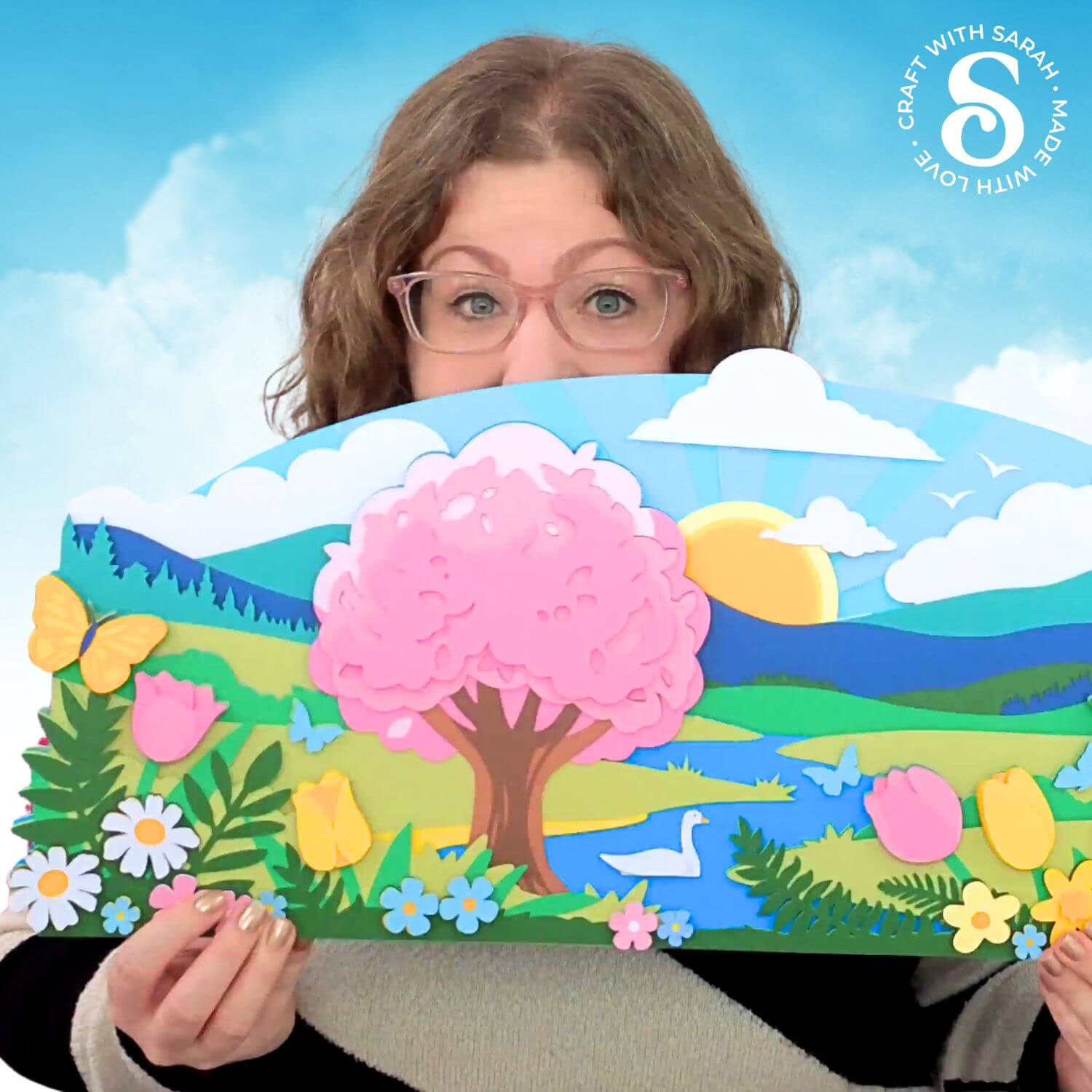 Spring Craft Countdown Day 09 - Giant Spring Sign by Craft with Sarah