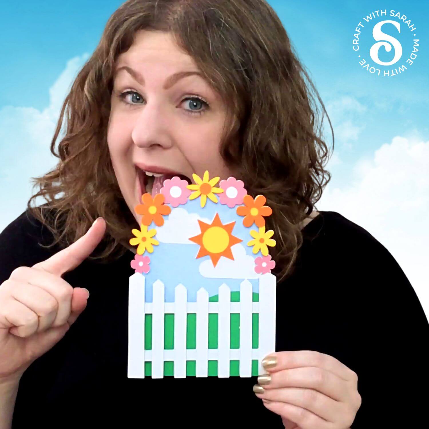 Spring Craft Countdown Day 10: Picket Fence Cards by Craft with Sarah