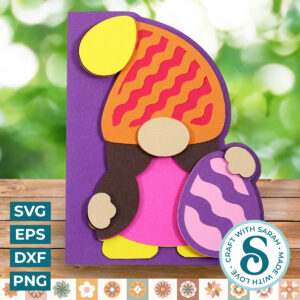 Easter Gnome Side Edge Card (Female)