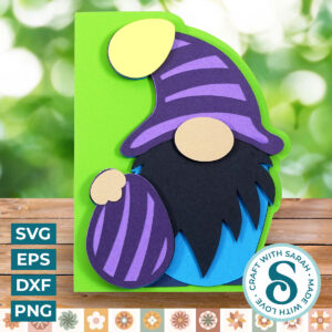 Easter Gnome Side Edge Card (Male)
