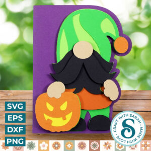 Halloween Gnome Side Edge Card (Male)