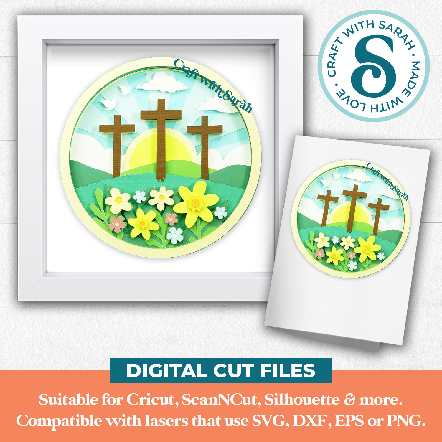 Sunrise Easter Crosses SVG - Image 3