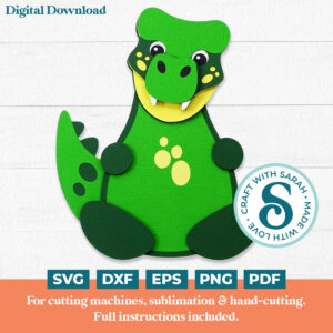 T Rex Dinosaur SVG (Cute Animal Series)