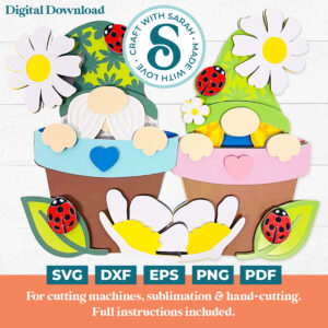 Flower Pot Gnome SVGs