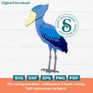 Shoebill Stork SVG