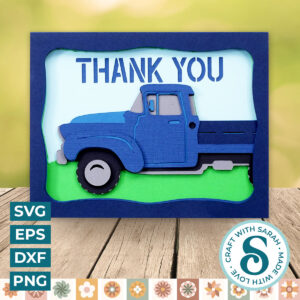 Truck Thank You A2 Card
