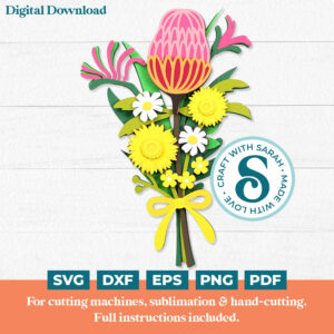 Australian Flowers Bouquet SVG