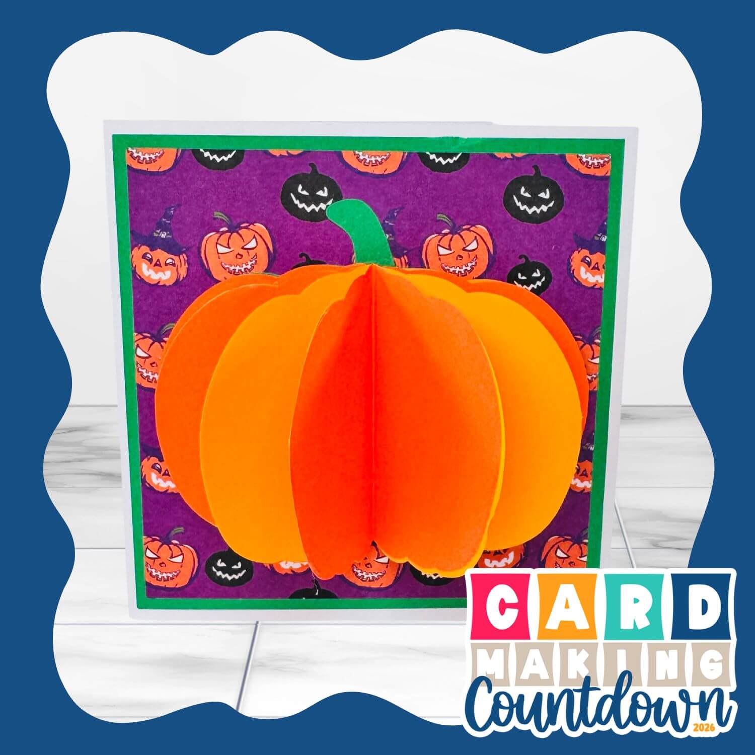 Pumpkin popout card by Craft with Sarah