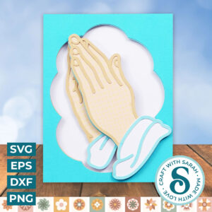 Hands in Prayer A2 Card