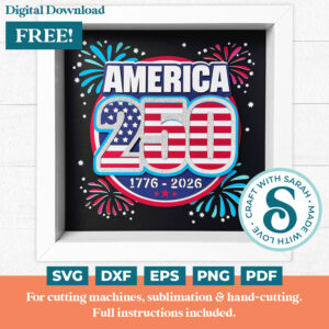 American 250 Shadow Box for 4th July