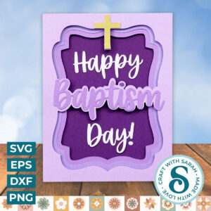 Happy Baptism Day A2 Card