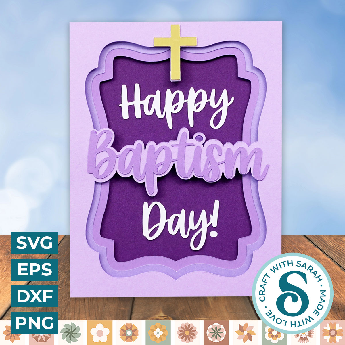 Happy Baptism Day A2 Card