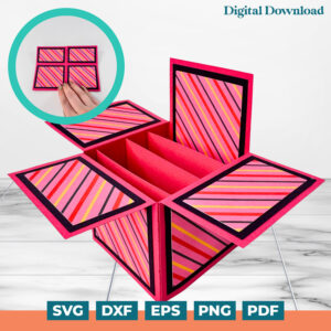 Box Card Blank Template - Square