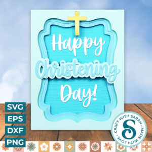 Happy Christening Day A2 Card