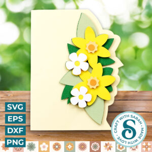 Daffodils Side Edge Card