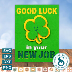 Good Luck in Your New Job A2 Card