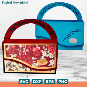 Handbag Shaped Greetings Card & Gift Card Holder