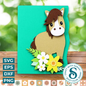 Horse Side Edge Card