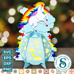 Rainbow Unicorn Base Lantern