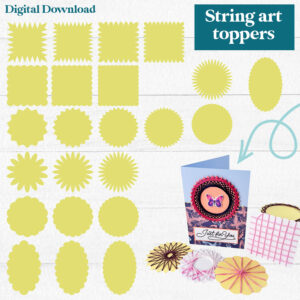 String Art Card Toppers