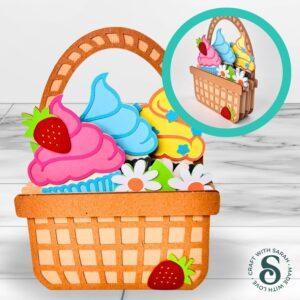 Cupcakes Basket Card
