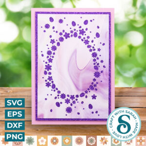 Easter Egg Cutout Shapes Card