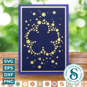 Flower Cutout Shapes Card