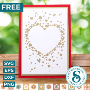 Heart Cutout Shapes Card