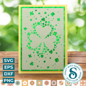 Shamrock Cutout Shapes Card