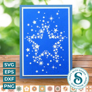 Star Cutout Shapes Card