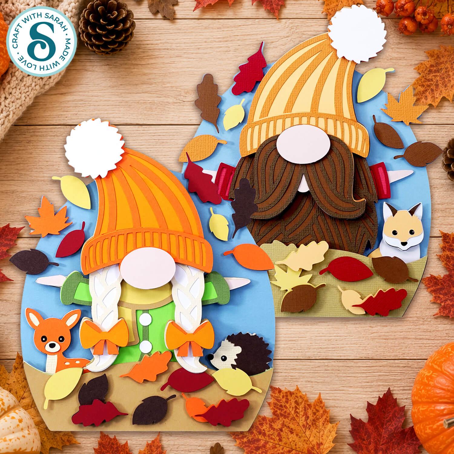 Autumn gnome SVGs by Craft with Sarah