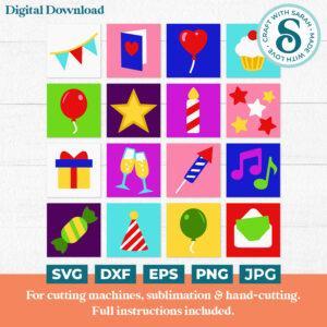 Birthday Block Builders for Card Making